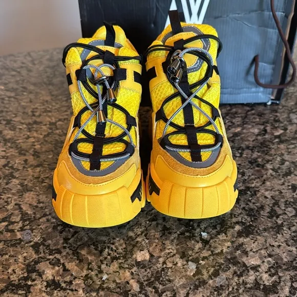 Anthony Wang Yellow platform Sneakers EUC 8