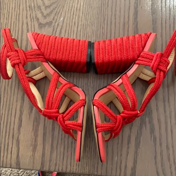 ANTHROPOLOGIE CAbi Bright Rope Sandals