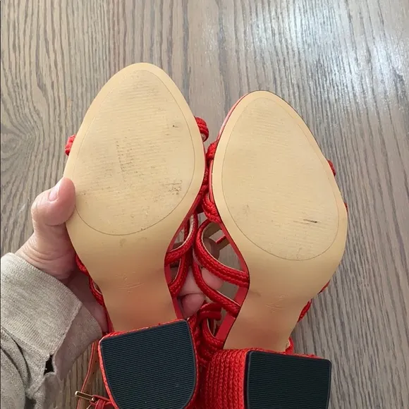 ANTHROPOLOGIE CAbi Bright Rope Sandals
