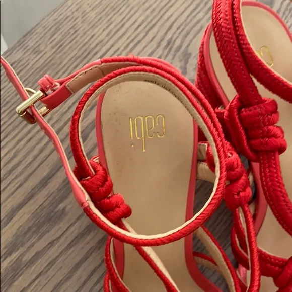 ANTHROPOLOGIE CAbi Bright Rope Sandals