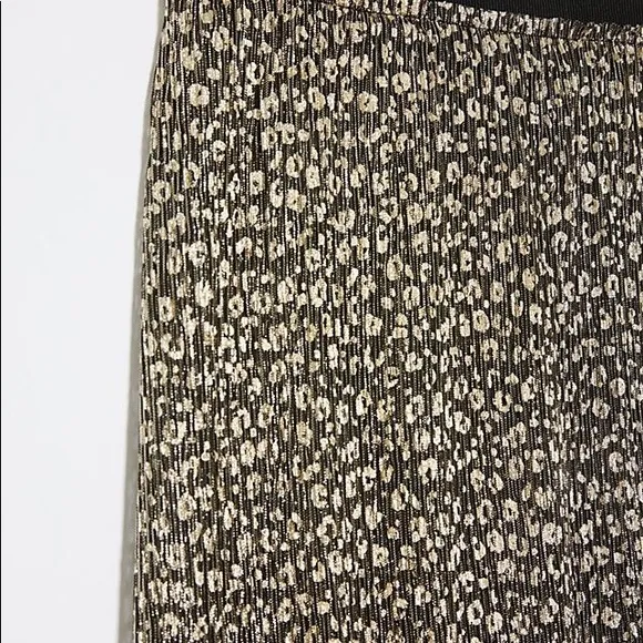 Anthropologie Maeve Anina Shimmer Midi Skirt