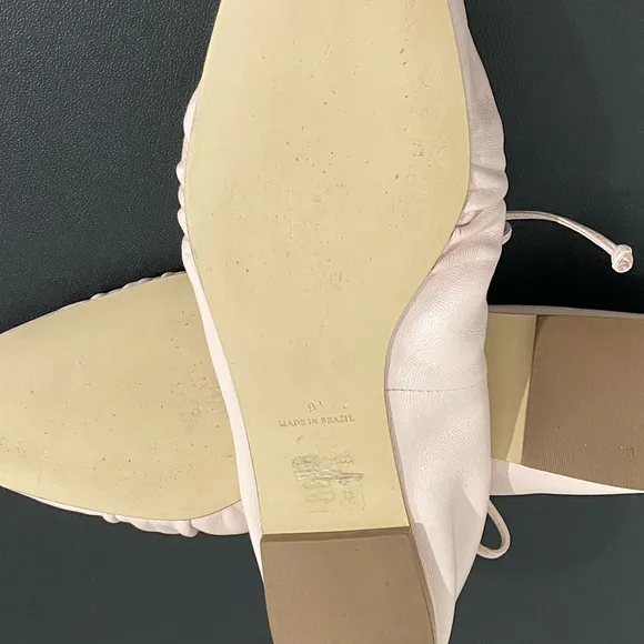 Anthropologie Maryjane Tie Ballet Flats Feminine Romantic Soft Girl Like New
