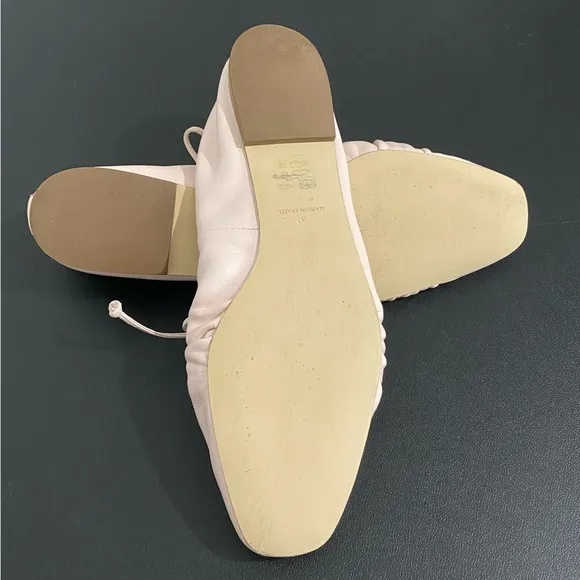 Anthropologie Maryjane Tie Ballet Flats Feminine Romantic Soft Girl Like New