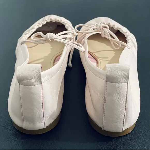 Anthropologie Maryjane Tie Ballet Flats Feminine Romantic Soft Girl Like New