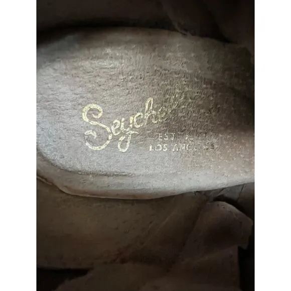 Anthropologie Seychelles Around the World Boots Women's Shoes Pewter 7 Metallic