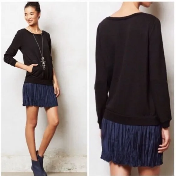 Anthropologie x Bordeaux Dyad Sweatshirt Dress medium NWT