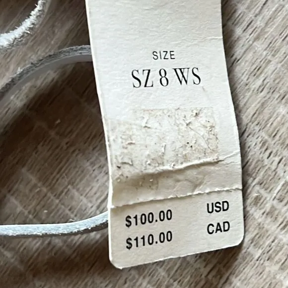 Anthropologie x Pilcro Leather Tie Up Sandals US 8