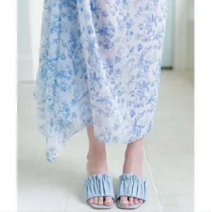Antonio Melani Born on Fifth Amy Pleated Leather Dress Sandals