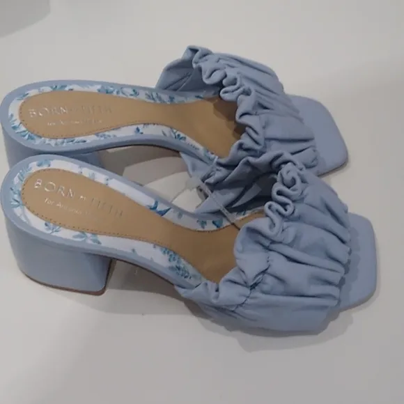 Antonio Melani Born on Fifth Amy Pleated Leather Dress Sandals