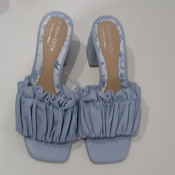 Antonio Melani Born on Fifth Amy Pleated Leather Dress Sandals