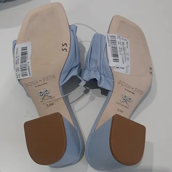 Antonio Melani Born on Fifth Amy Pleated Leather Dress Sandals