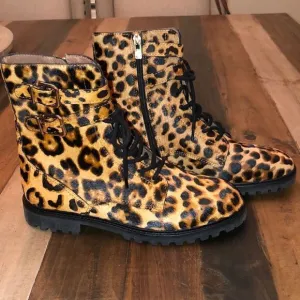 Antonio Melani BERTILLI Leopard Print Calf Hair