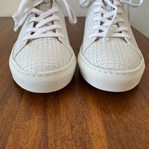 Aquatalia Alaric Embossed Leather Low-Top Sneakers