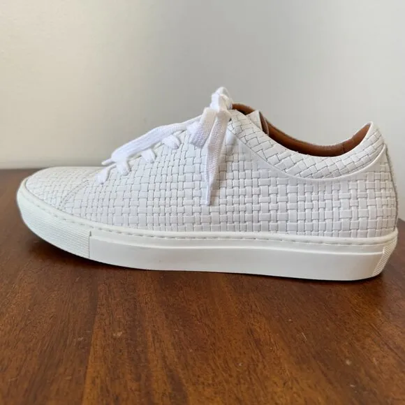 Aquatalia Alaric Embossed Leather Low-Top Sneakers