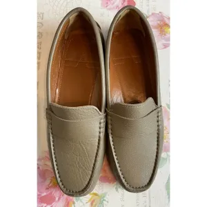 Aquatalia Kacey Tumbled Leather Driving Loafers