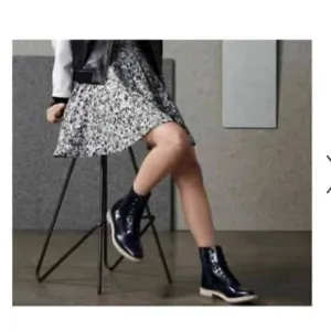 Aquatalia Zifa Patent Leather Combat Boots