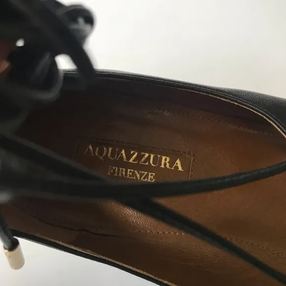 Aquazzura Christy Lace Up Flats