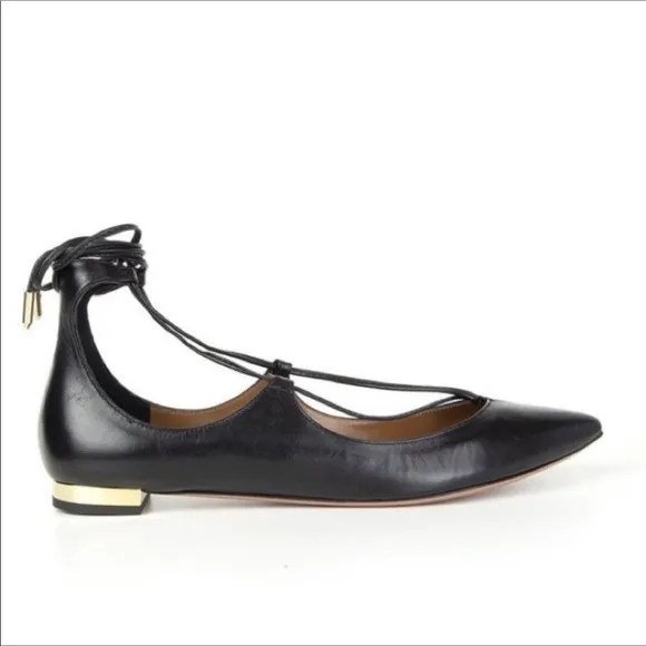 Aquazzura Christy Lace Up Flats
