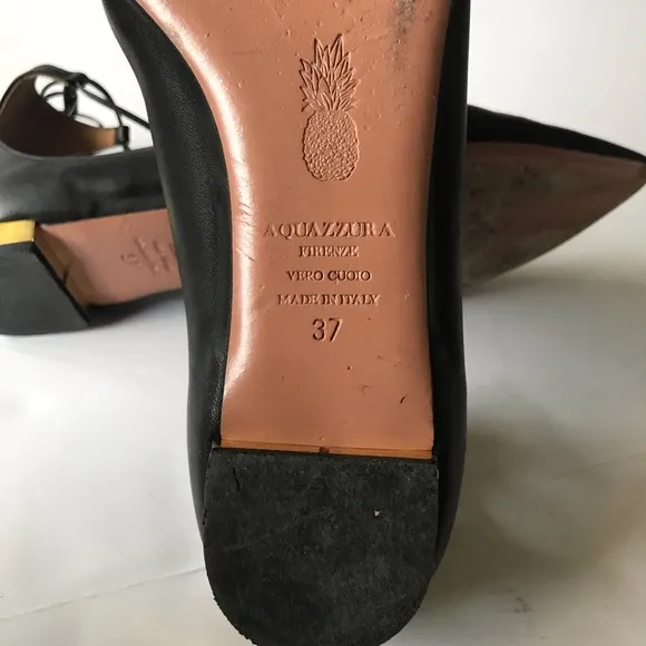 Aquazzura Christy Lace Up Flats