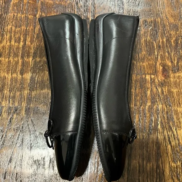Ara Bella Leather Cap Toe Ballet Flats