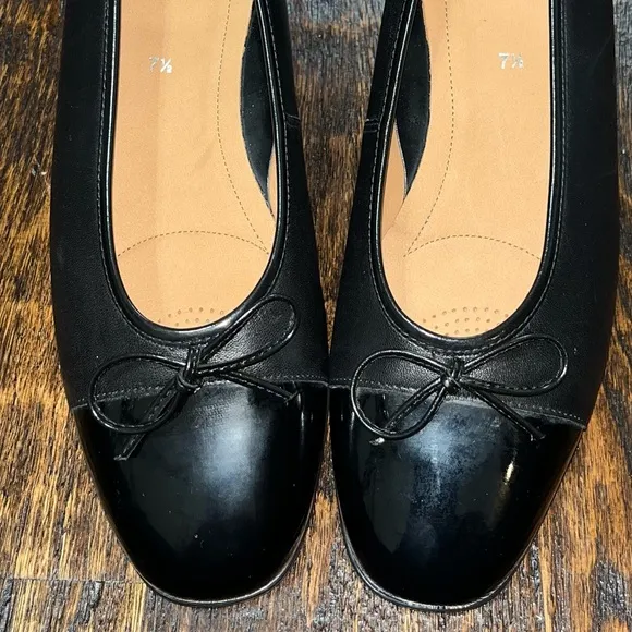 Ara Bella Leather Cap Toe Ballet Flats