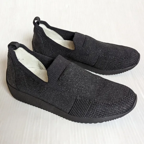ARA Fusion Lissabon Leena Metallic Mesh slip-on loafers sneakers made in Germany