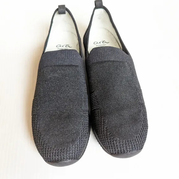 ARA Fusion Lissabon Leena Metallic Mesh slip-on loafers sneakers made in Germany