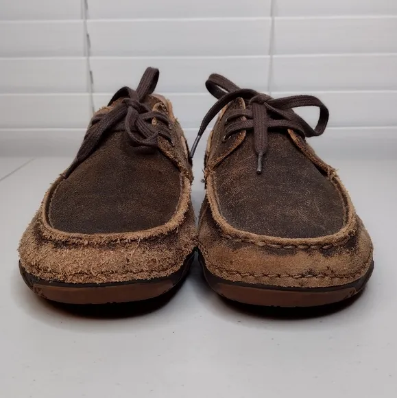 Ariat 4LR Gleeson Suede Leather Driving Moccasin Slip On Loafers Size 10D
