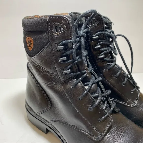 Ariat Black Combat &amp; Moto Boots with Lace-Up Design and Sturdy Sole Women’s 8.5