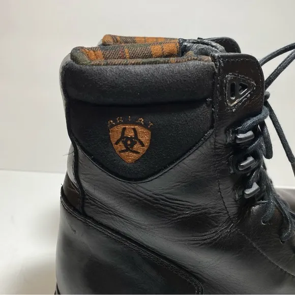 Ariat Black Combat &amp; Moto Boots with Lace-Up Design and Sturdy Sole Women’s 8.5