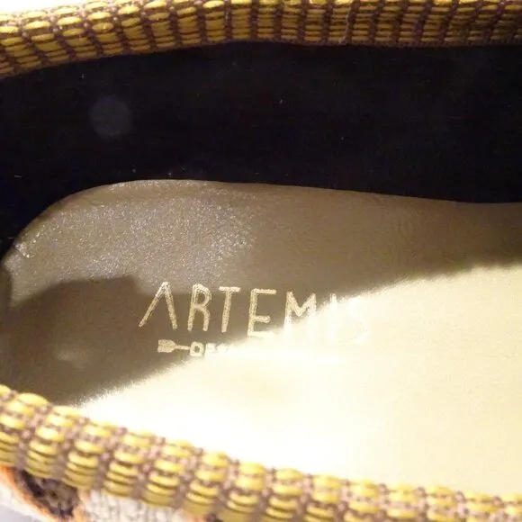 Artemis Kilim Carpet Smoking Loafers Women’s Shoes Size 40 US 10 Wool Woven
