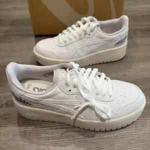 ASICS Japan S PF White Lilac Hint 1 Leather Platform Sneakers