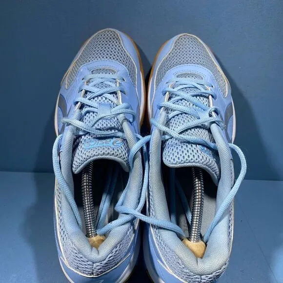 Asics volleyball shoe womens size 11 gel rocket B756Y blue low top sneakers