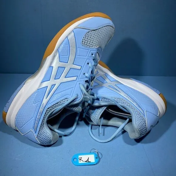 Asics volleyball shoe womens size 11 gel rocket B756Y blue low top sneakers
