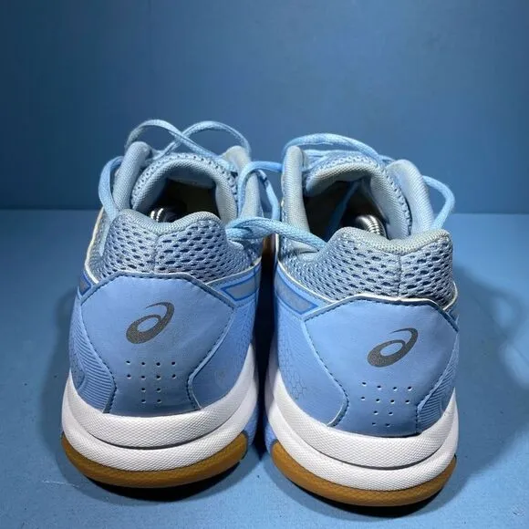 Asics volleyball shoe womens size 11 gel rocket B756Y blue low top sneakers