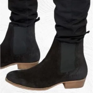 ASOS House of Hounds Keats Black Suede Chelsea Boots