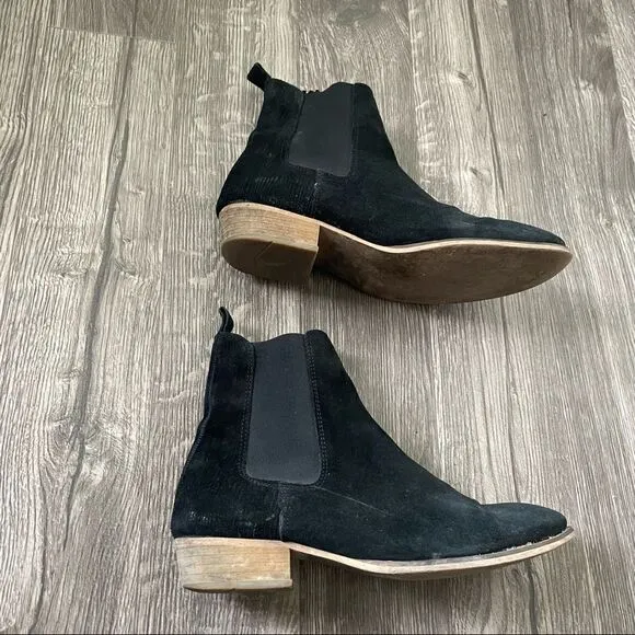 ASOS House of Hounds Keats Black Suede Chelsea Boots