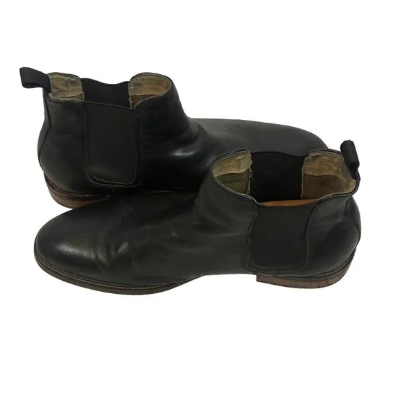 Aston Grey PAGLIAGA Chelsea boots in black size 11.5