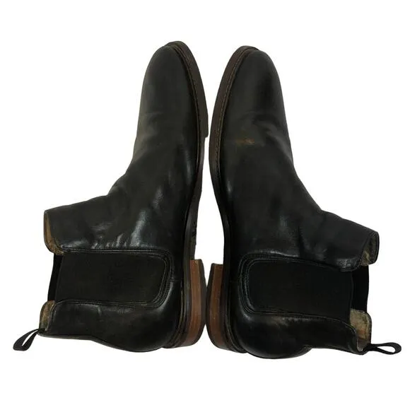 Aston Grey PAGLIAGA Chelsea boots in black size 11.5