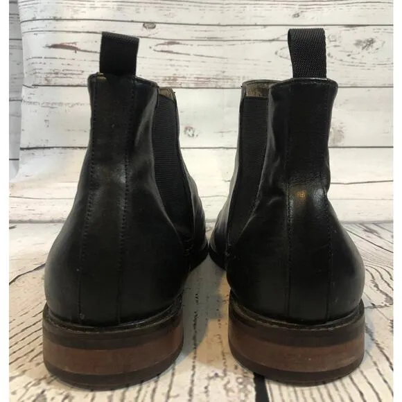 Aston Grey PAGLIAGA Chelsea boots in black size 11.5