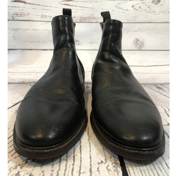 Aston Grey PAGLIAGA Chelsea boots in black size 11.5