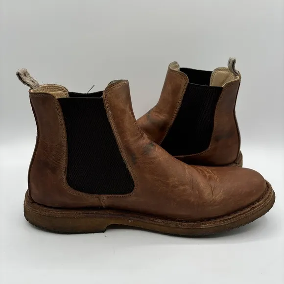 Astorflex Bitflex Chelsea Boots Men's Size EU 43 Brown Leather Italy Pull On