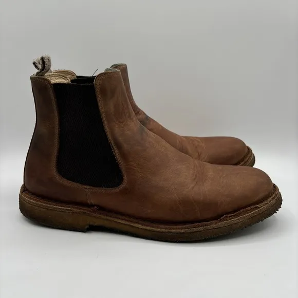 Astorflex Bitflex Chelsea Boots Men's Size EU 43 Brown Leather Italy Pull On