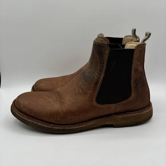 Astorflex Bitflex Chelsea Boots Men's Size EU 43 Brown Leather Italy Pull On