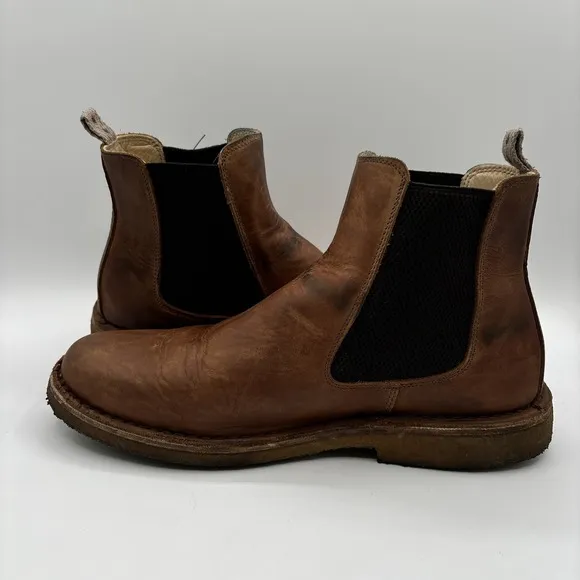 Astorflex Bitflex Chelsea Boots Men's Size EU 43 Brown Leather Italy Pull On
