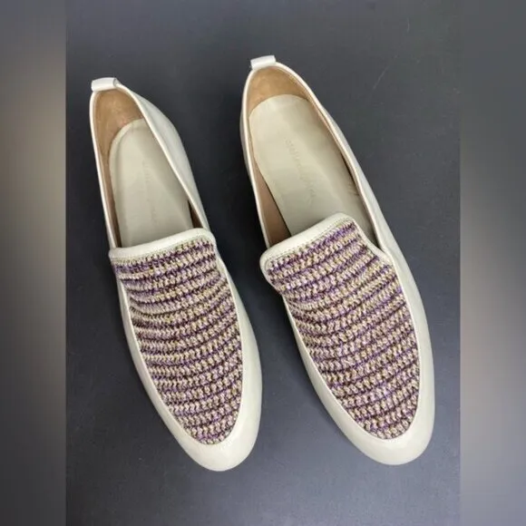 ATELIER DELPHINE INES LOAFER IN LILAC WITH CLOUD CREAM