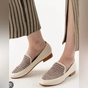 ATELIER DELPHINE INES LOAFER IN LILAC WITH CLOUD CREAM