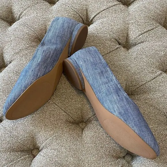 Avec Les Filles Denim Ballet Flats