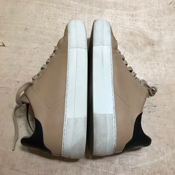 Axel Arigato Platform Sneakers Size 8.5 Tan Leather