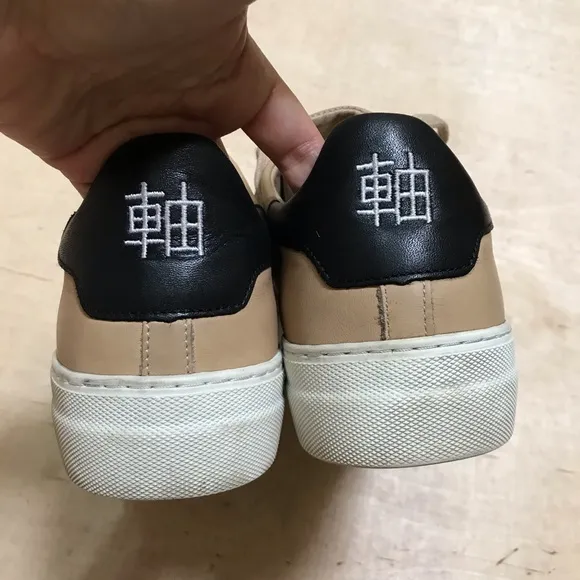 Axel Arigato Platform Sneakers Size 8.5 Tan Leather